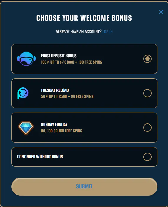 Spinjo Casino Bonuses